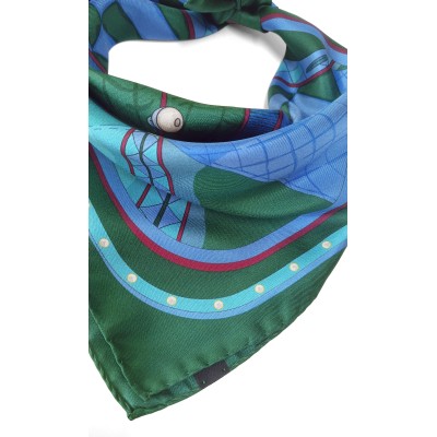 Twill silk scarf square 50 - Capitano