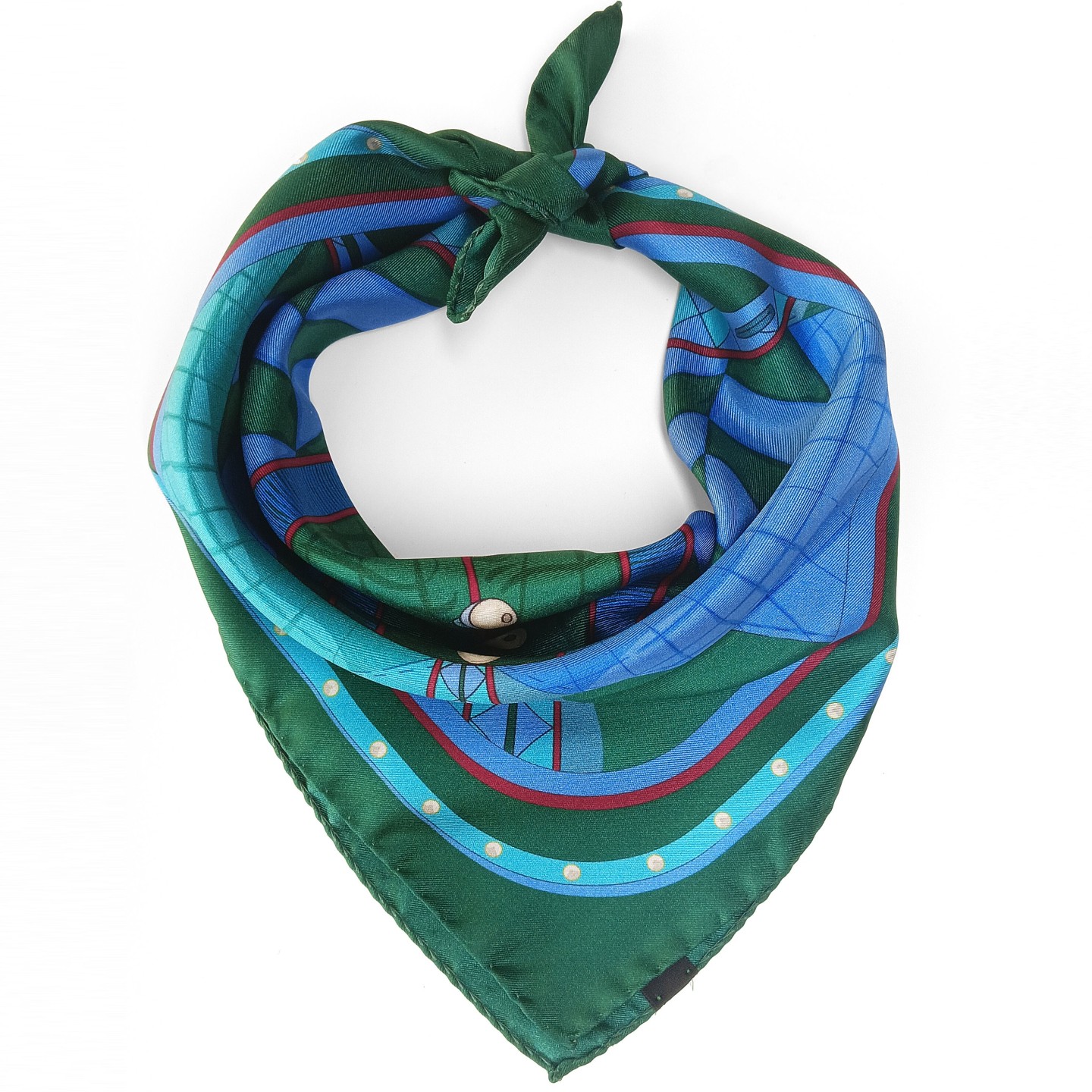 Twill silk scarf square 50 - Capitano