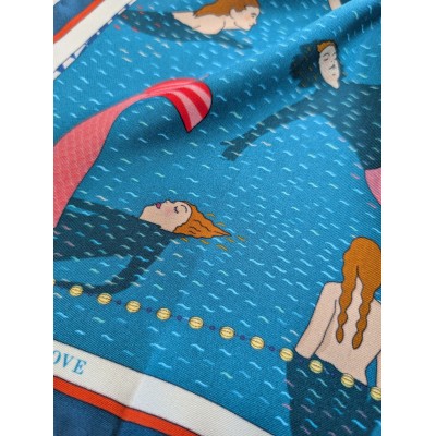 Foulard di seta 50 x 50 "Sirene" - Editions Ventinove
