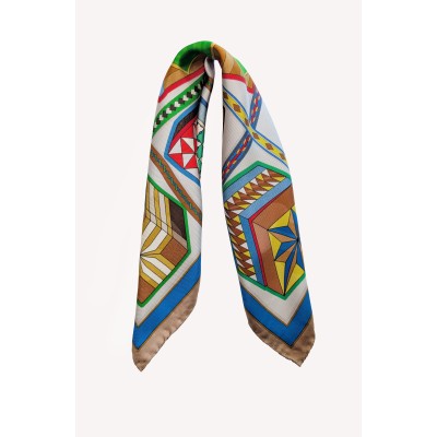 Foulard en soie 50 x 50 "Boites de Sorrente" - Editions Ventinove
