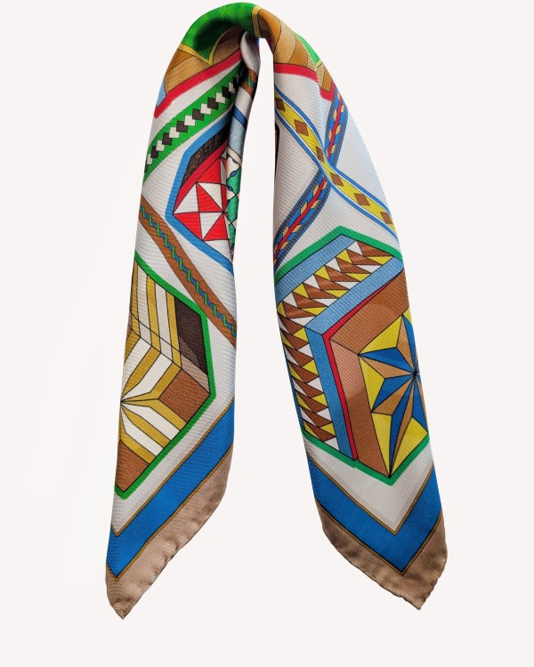 Foulard en soie 50 x 50 "Boites de Sorrente" - Editions Ventinove