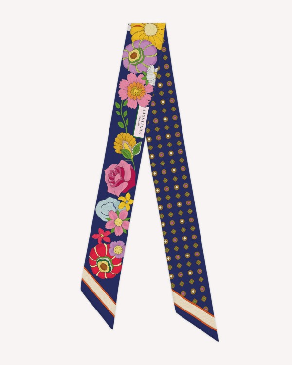 Bandeau en Soie "Les Fleurs de Parthénope"