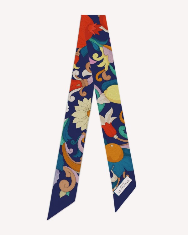 Silk Ribbon Costiera blue