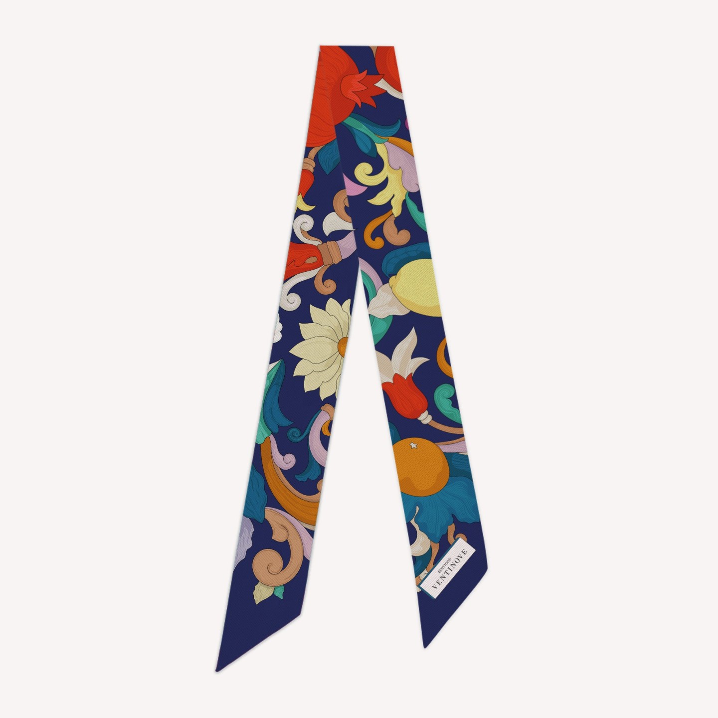 Silk Twilly Ribbon Costiera blue