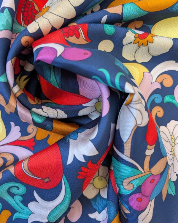 Foulard di seta 70 x 70 "Costiera" - Ventinove