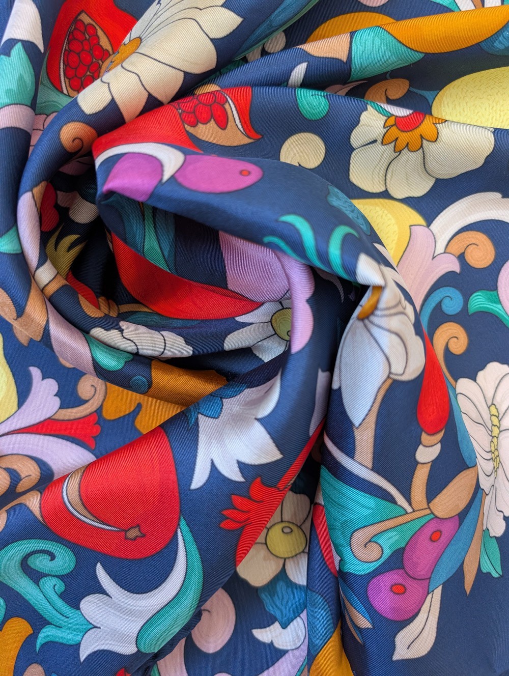 Foulard di seta 70 x 70 "Costiera" - Ventinove