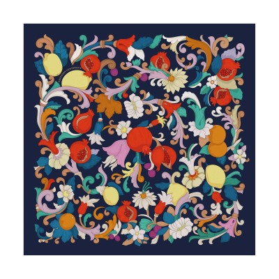 Silk carf 70 x 70 "Costiera" - Ventinove