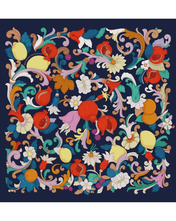 Foulard di seta 70 x 70 "Costiera" - Ventinove