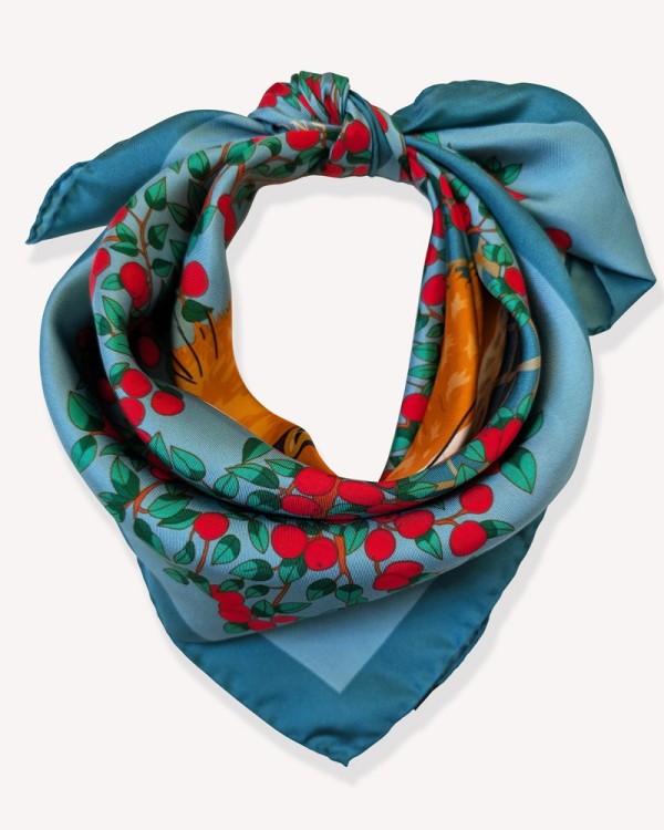 Silk carf 70 x 70 "The Fox" - editions Ventinove