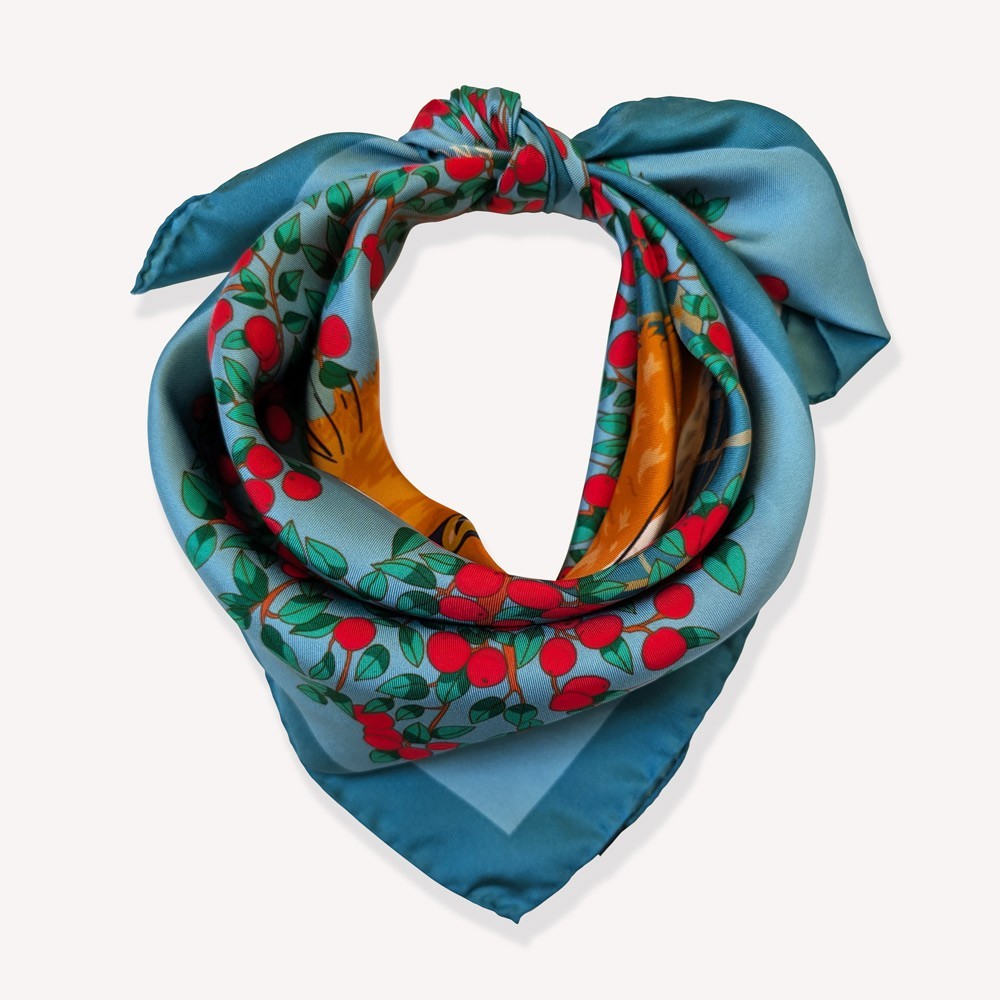 Silk carf 70 x 70 "The Fox" - editions Ventinove