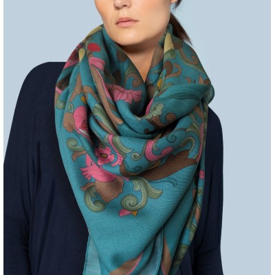 Wool and Silk Scarf “Costiera” – Made in Italy