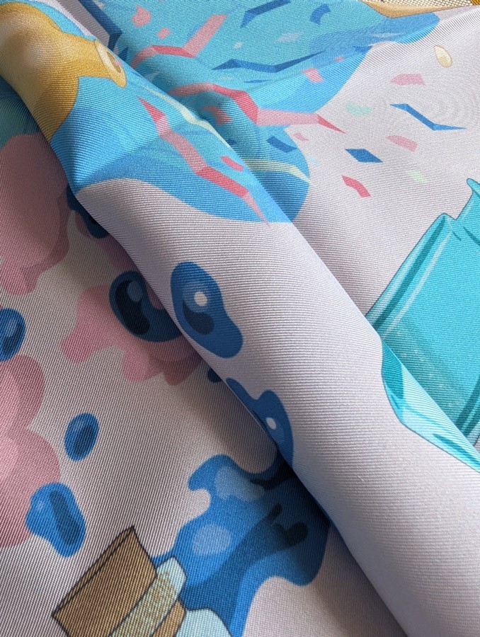 Silk carf 70 x 70 Editions Ventinove