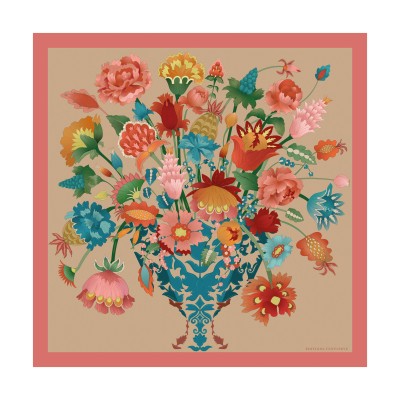 ✨ Fiori in Festa ✨ A pure silk twill carré, 90x90 cm!