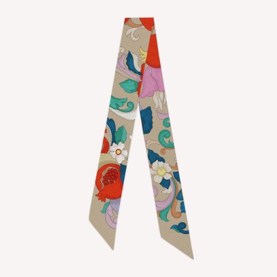 Silk twill Ribbon Costiera Beige