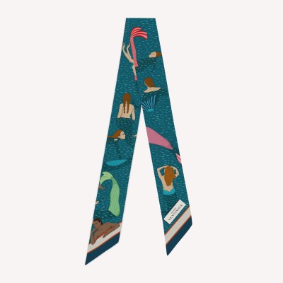 "Baia delle Sirene" silk twilly – 100% silk band