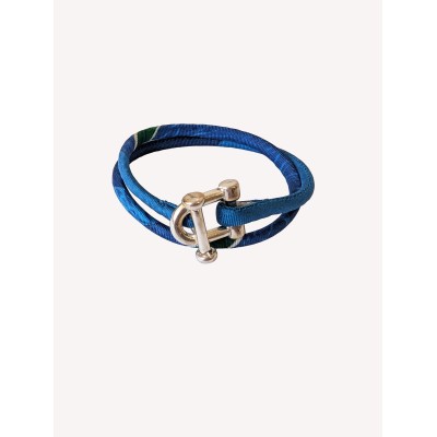 Silk Twill Bracelet – TLoop Editions Ventinove – Intarsio Blue