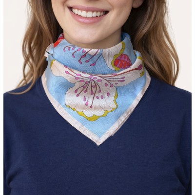 Foulard de seta Fiori di Cappero
