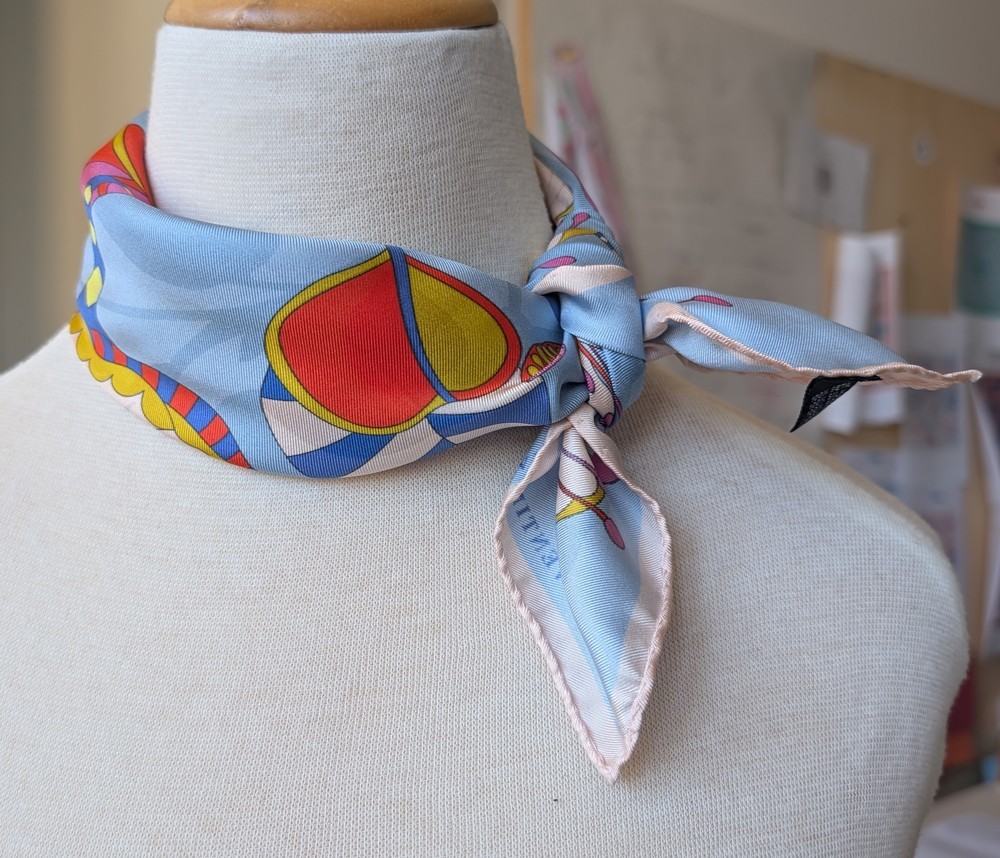 Foulard de seta Les fleurs de câpres