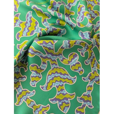 Silk Scarf 50x50 – Wood Essences Inlay