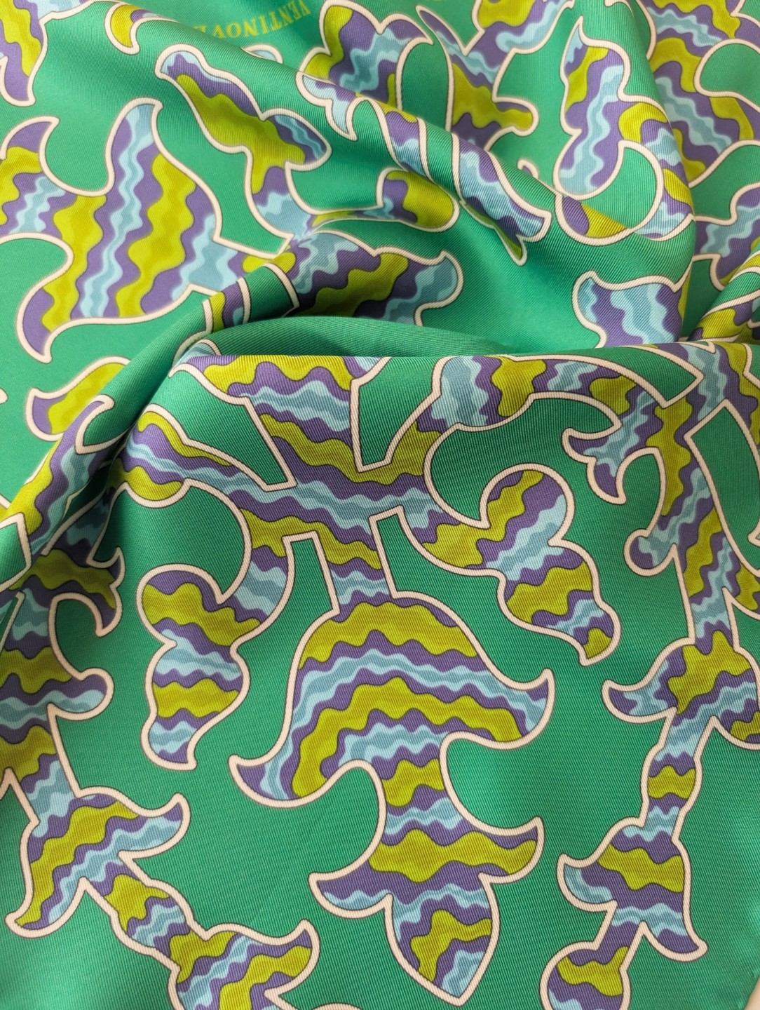 Foulard de seta Essenze di legno Intarsio