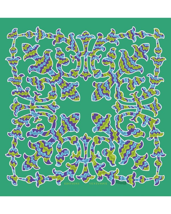 Foulard de seta Essenze di legno Intarsio