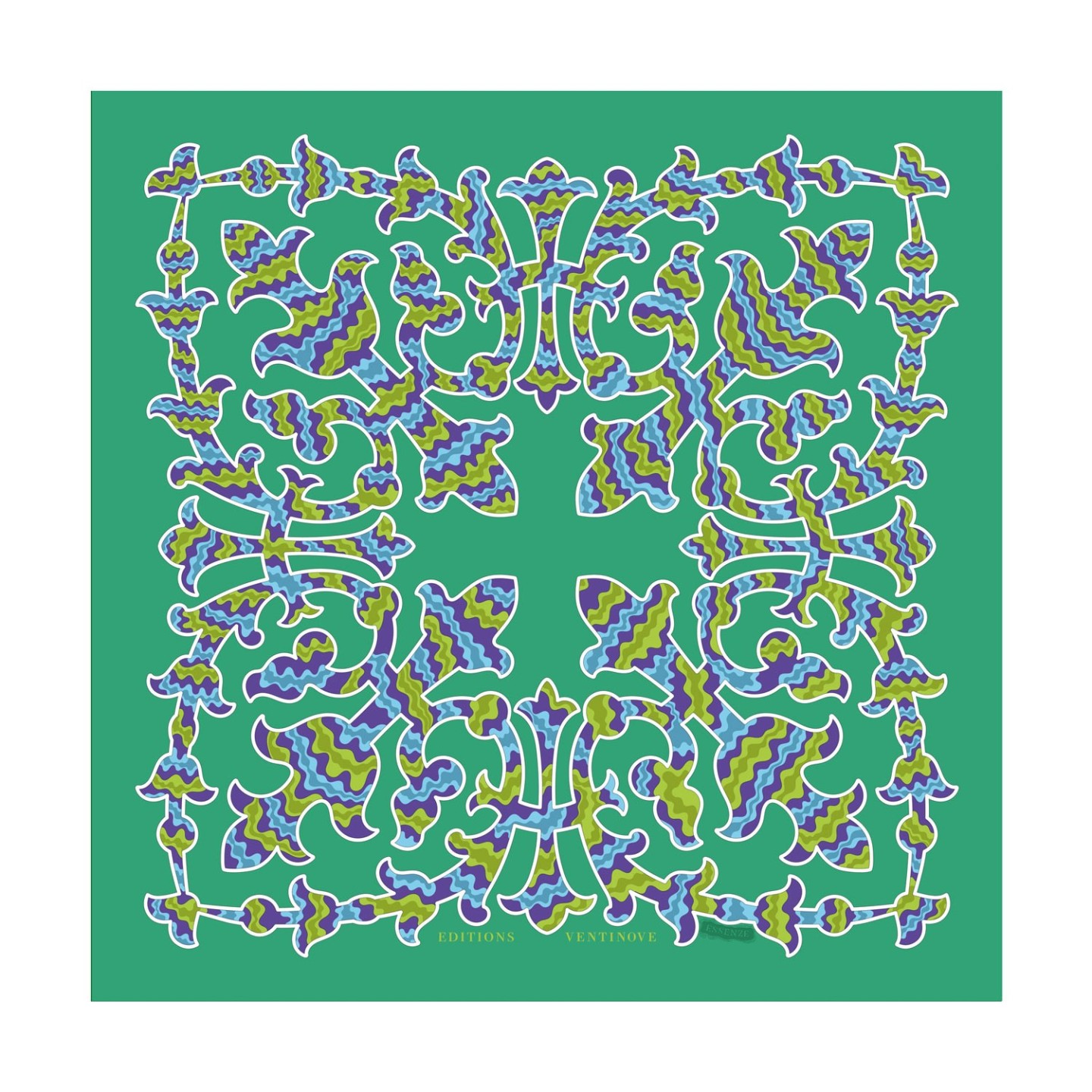 Foulard de seta Essenze di legno Intarsio