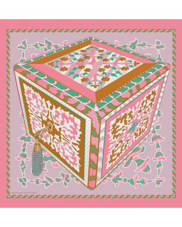Silk carf 70 x 70 "Boxe Inlay" - Ventinove