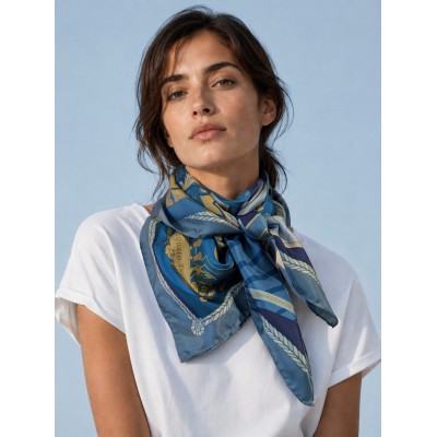Biblioteca Italiana | Foulard en soie Made in Italy 90x90