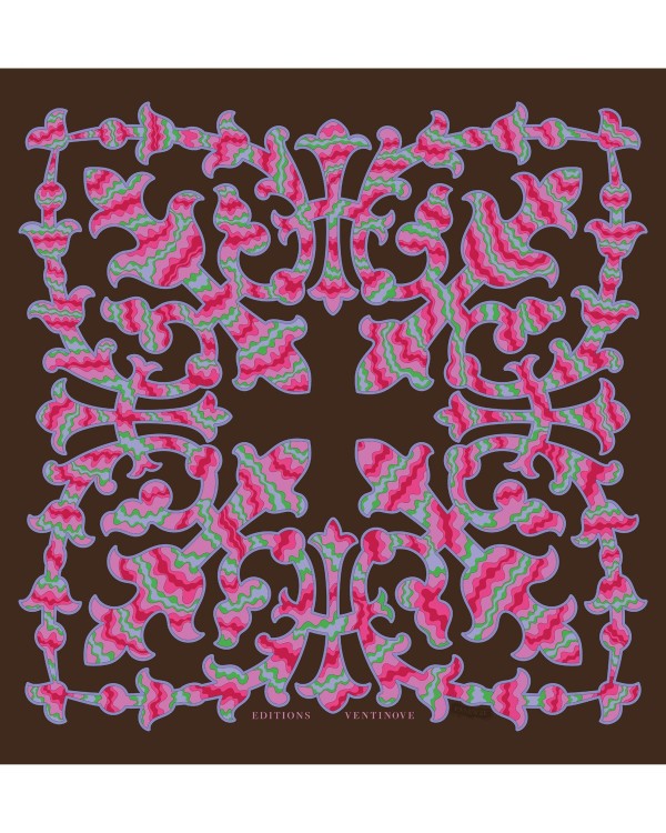 Silk Scarf 50x50 – Wood Essences Inlay