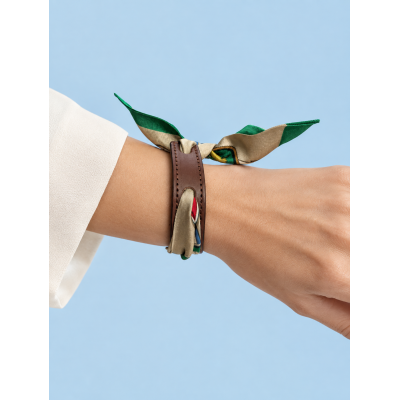 Bracciale Exvoto in Seta e Cuoio | Editions Ventinove