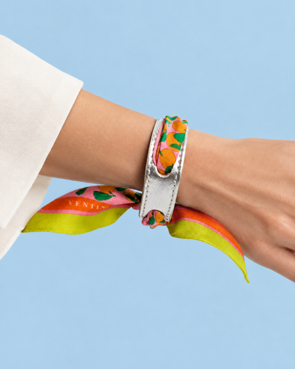 Bracelet Le Jardin Soie et Cuir | Editions Ventinove