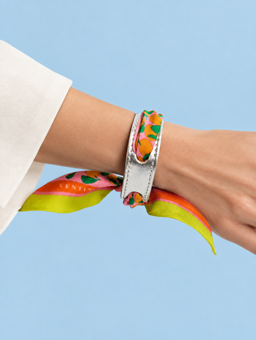 In the garden Silk & Leather Bracelet | Editions Ventinove