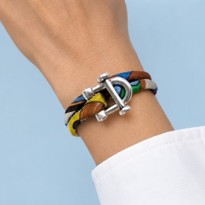 Twist T Scatole intarsio – Silk Bracelet | EDITIONS VENTINOVE