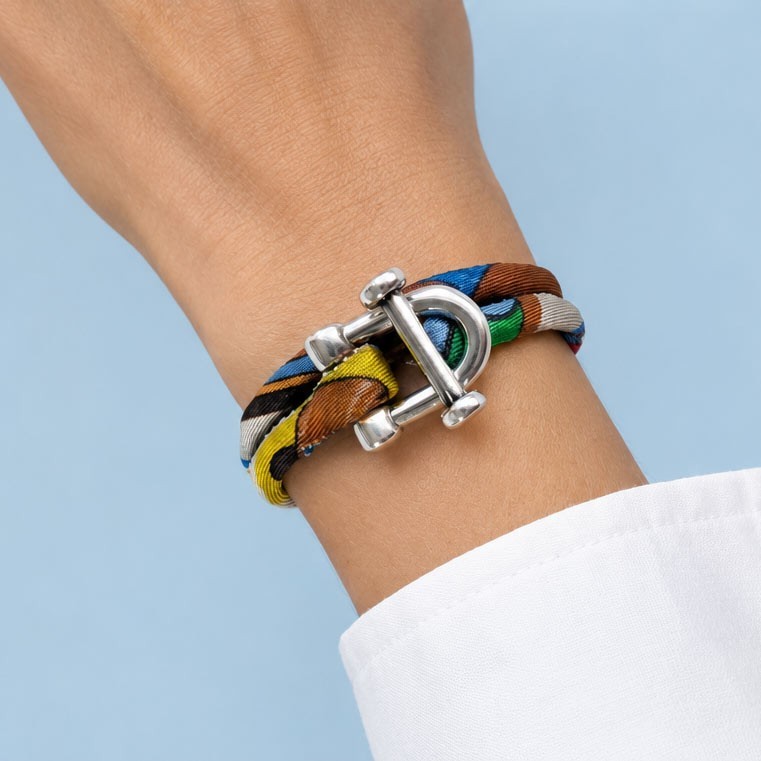 Twist T – Bracciale in seta upcycled | Editions Ventinove