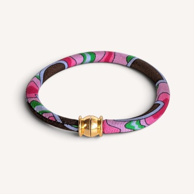 Bracelet Ellisse en soie, fermoir aimanté | Editions Ventinove
