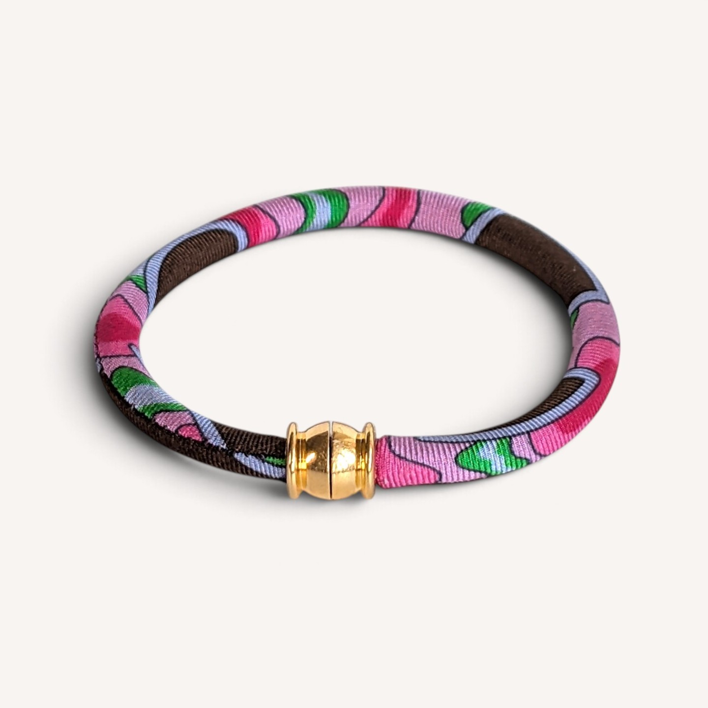 Ellisse Silk Bracelet, Magnetic Clasp | Ventinove