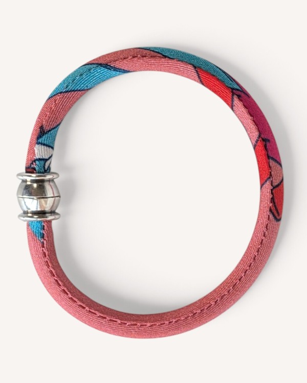 Bracciale in seta Ellisse, chiusura magnetica | Ventinove
