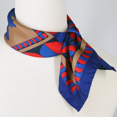 Twill silk scarf square 50 - Ex-voto