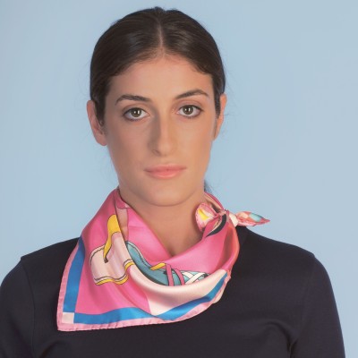 Twill silk scarf square 50 - Sandali