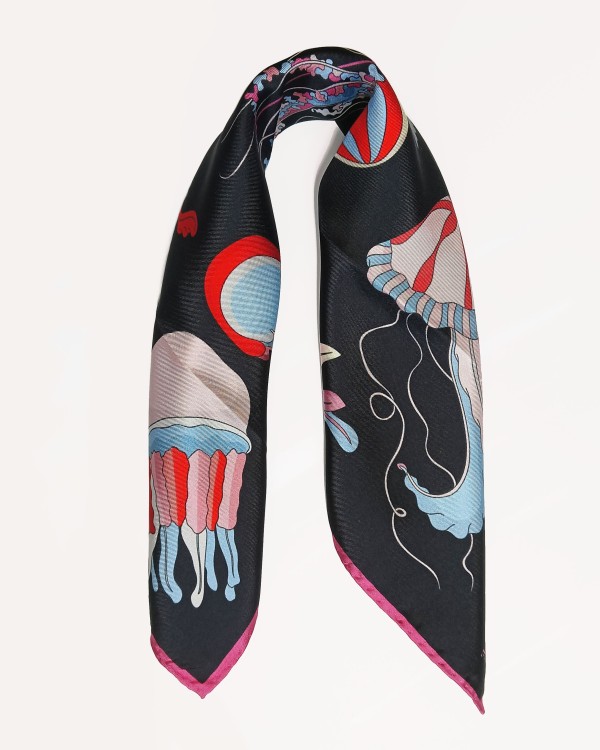 Foulard in seta 50 x 50 "meduse" - Editions Ventinove