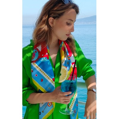 Foulard di seta 90 x 90  Editions Ventinove - Gli orsi