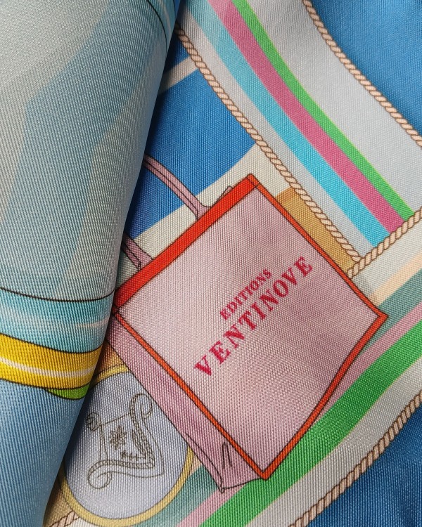 Unique Design: Editions Ventinove Silk scarf - Italian Craftsmanship