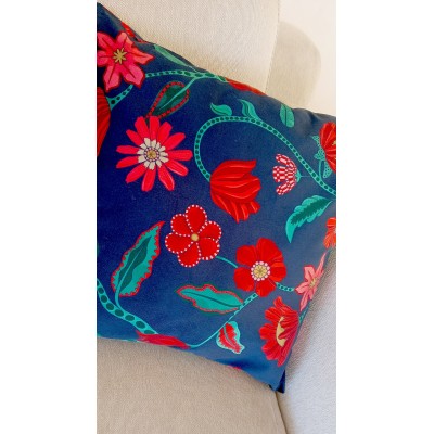 Cotton Velvet Pillow Cover 100% Made in Italy