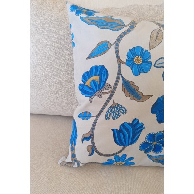 Housse de coussin Marqueterie fleurs