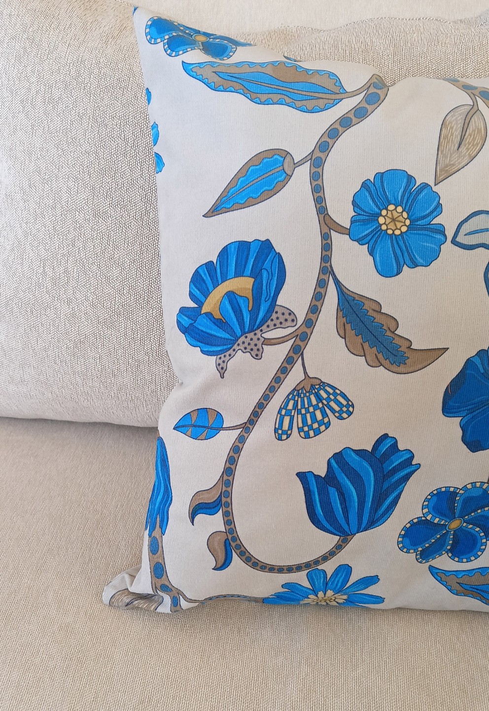 Cotton Velvet Pillow Cover 100% Made in Italy