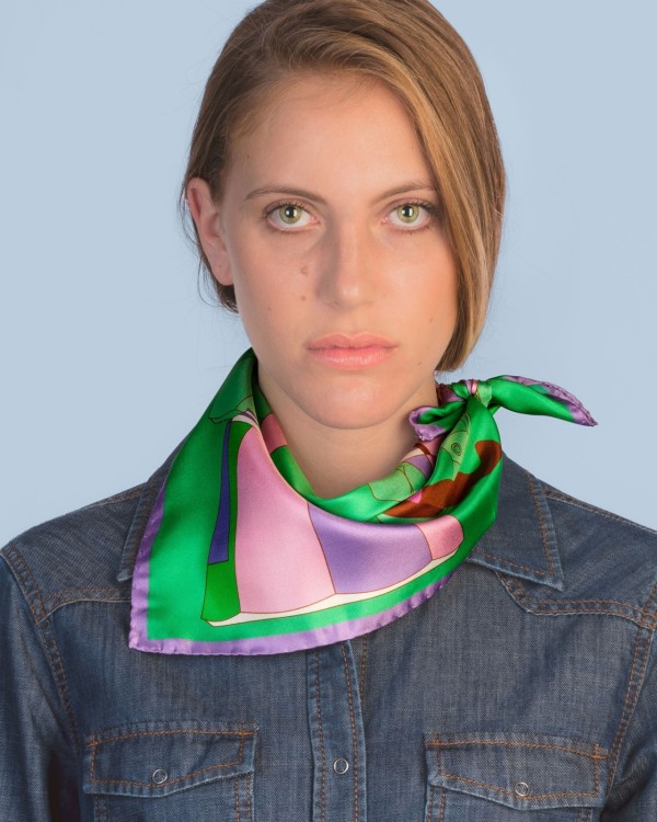 Elevate your style with Editions Ventinove 50x50 Silk Scarf!
