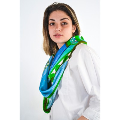 Unique Design: Editions Ventinove silk scarf - Italian Craftsmanship