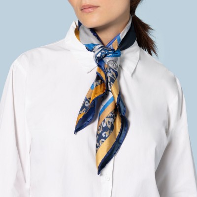 Foulard di seta 70 x 70 "Souvenir" - Ventinove