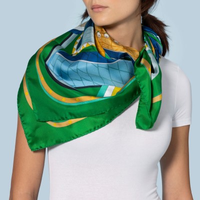 Twill silk scarf Editions Ventinove Silk scarf - Italian Craftsmanship