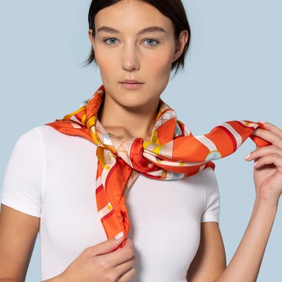 Twill silk scarf Editions Ventinove Silk scarf - Italian Craftsmanship